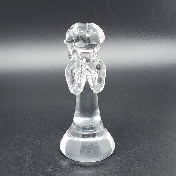 Jon 76 Other - VTG MCM Crystal Angel Figure Paperweight Signed Jon 76 5.75"
